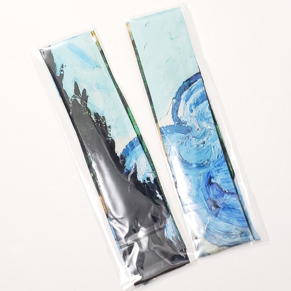 ⤵⤵2pcs Exquisite Wheat Field Design Cotton Scarves